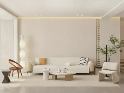  Century interior scene 3D model