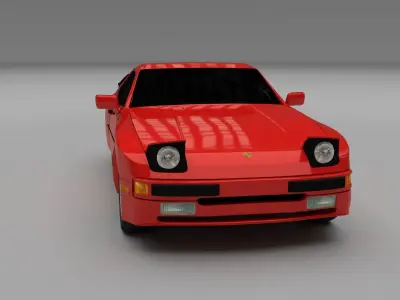 Porsche 944 new HDRI 3D model