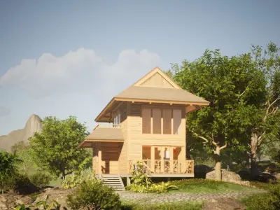 060Bungalow 2f41m2 3D model