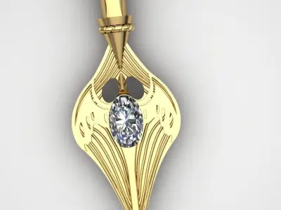 Flight necklace 3D print model