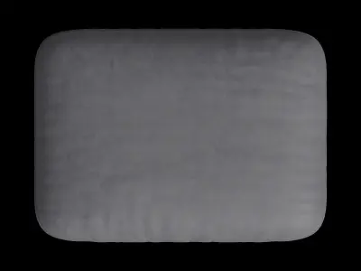 Footstool Gray Color 3D model