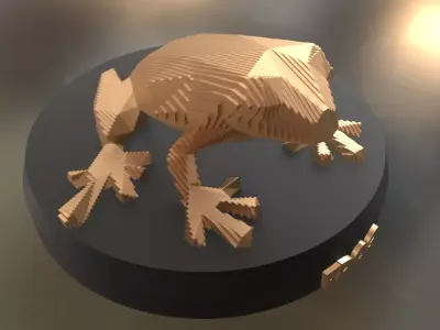 Parametric Frog Low-poly 3D model