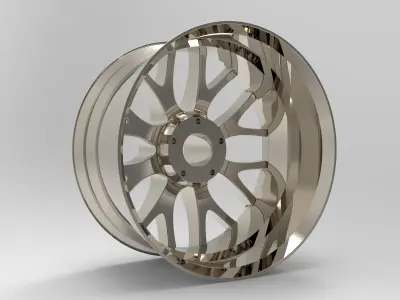 Wheel Rim 3D model 3D print model