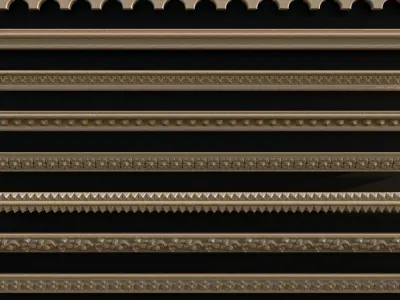 Ornament Pack Vol 11 - Gothic Floral 3D model