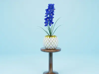 3D FLOWER Low-poly 3D model