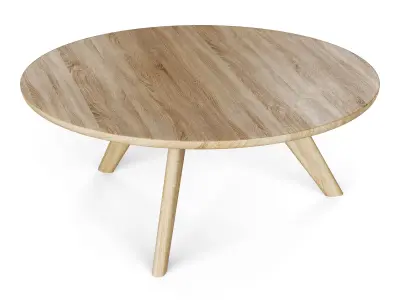 Round coffe table 3D model purchase