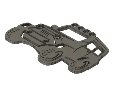 Car Wall 2D Decor 3D print model