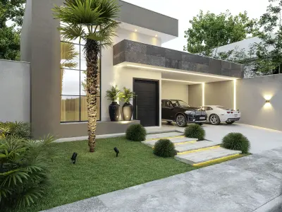 Contemporary Facade 3D model