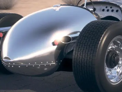 Tank Car Jay Leno desert studio 3D model