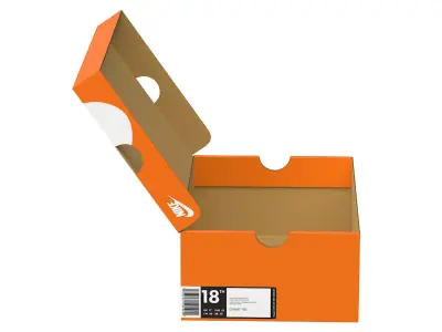 Nike Shoe Box PBR 02 Low-poly 3D model