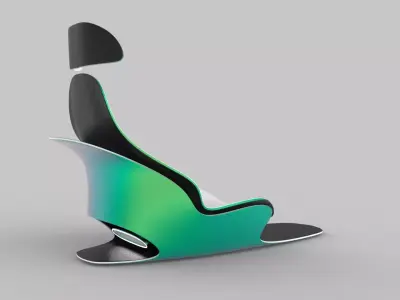Modern car seat concept 3d model 3D model