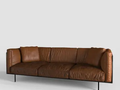 LW SOFA Low-poly 3D model