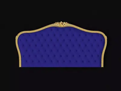 headboard velvet - 3D model