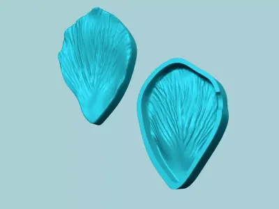 Tulip Flower Petal 01 - Moulding Artificial Craft 3D print model