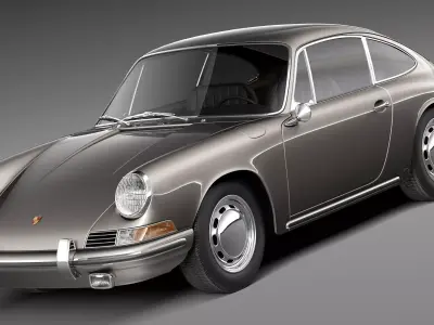 Porsche 901 coupe 1964 3D model