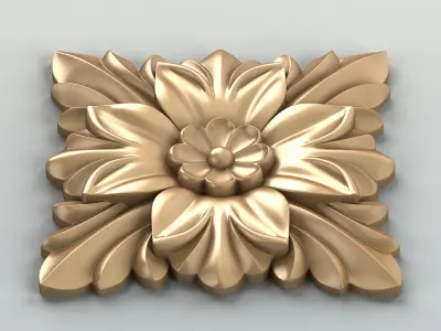 Square rosette 014 3D model