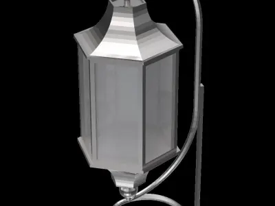 Wall hung light fixture architectural decorative light 3D model