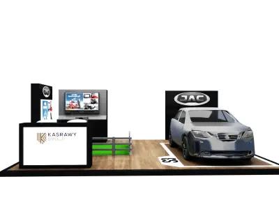 Booth Exhibition Stand a272 3D model
