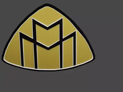 Maybach 3D Logo Low-poly 3D model