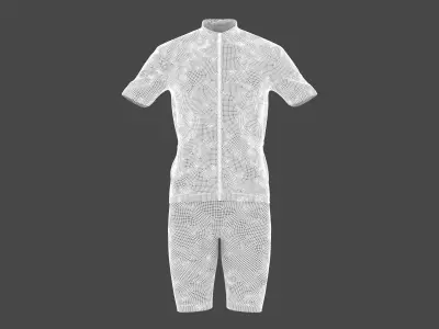 Cycling Jersey Shorts 3D model