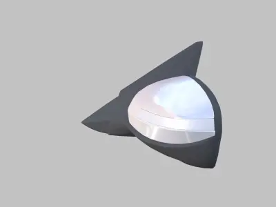 Car Side Mirror Low-poly 3D model