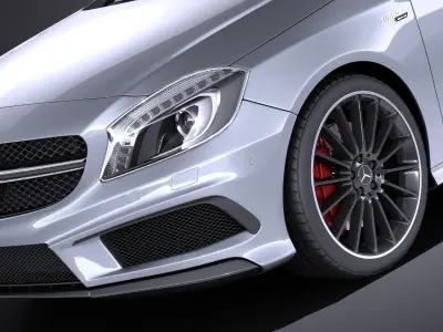 Mercedes-Benz A45 AMG 2015 VRAY 3D model