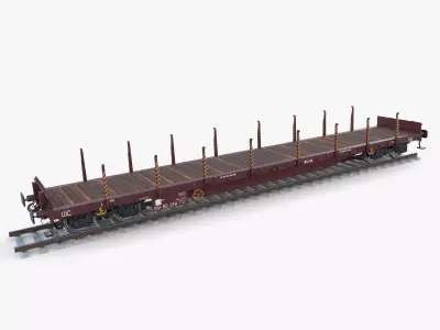 CFR Flat Rail Car v1 3D model