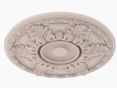 Classic Ceiling Medallion 34 3D model