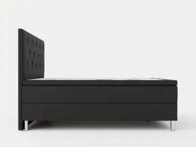 Diplomat Complete Bed Package 180x200 Dark Gray Low-poly 3D model