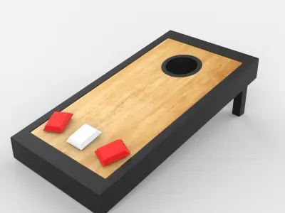  Cornhole Game 3D model