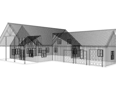 Barndominium House 025 -Archimple LLC 3D model