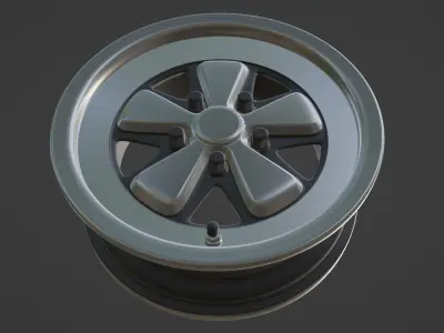 Porsche Fuchs Rim 911 SC 3D print model