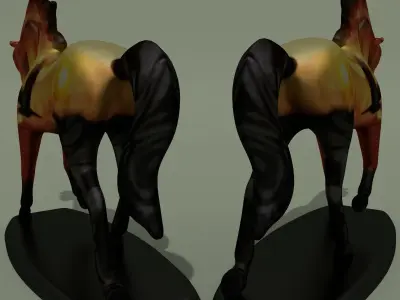 Horse Statuette Z5 3D model