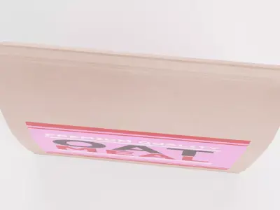 Oat Meal - Product Concept Packaging Low-poly 3D model