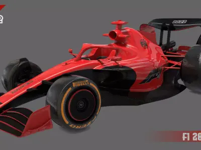 F1 2022 Cartoon Toy 3D model