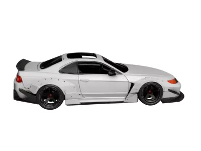 Street Drift Car 3D Model Urban Racing Sports Vehicle 04 3D model