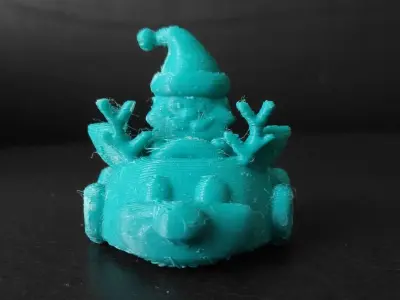 Santa Claus Reindeer Car 3D print model