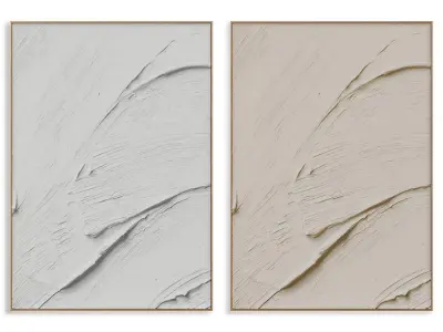 Abstract Painting Frame set 3D model 280