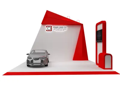 Booth Exhibition Stand a105a 3D model