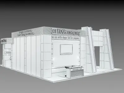 Booth Exhibition Stand a510 3D model