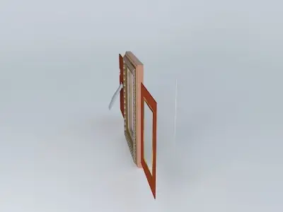 Picture Frame Bespoke Victorian Crimson Gold Lace Free 3D model