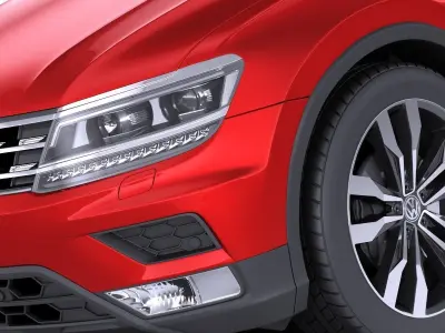 Volkswagen Tiguan 2017 VRAY 3D model