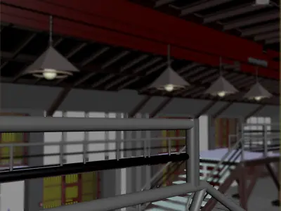 Unidade Prisional Estrutura Completa 3D model