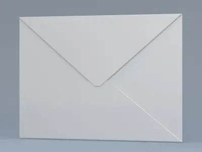 Envelope White 3D model