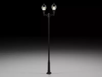 City Streetlight Decor High Poly 3D model