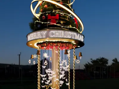 Christmast Booth Event 3D model