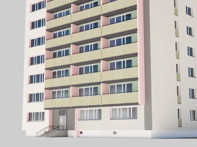 Eastern European Building 015 Free low-poly 3D model