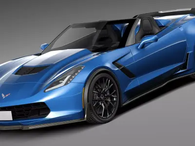 Chevrolet Corvette Z06 Convertible CG 2015 3D model
