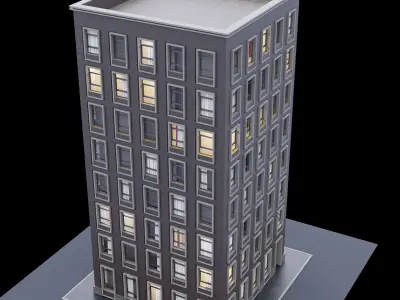 Building set 1 3D Model Collection