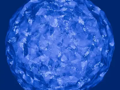 Blue Crystal Free 3D model